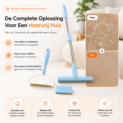 PetClean Bundle – Complete Dierenhaar Verwijderaar Set